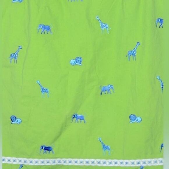 Vintage Lilly Pulitzer White Label Embroidered Safari Skirt Size 0 Preppy - Picture 3 of 14